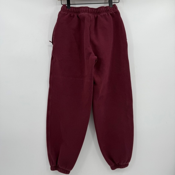 Aritzia Joggers Women 2XS Faded Burgundy Meg Fit Sweatpants Cozy Fleece Comfy - Picture 5 of 16